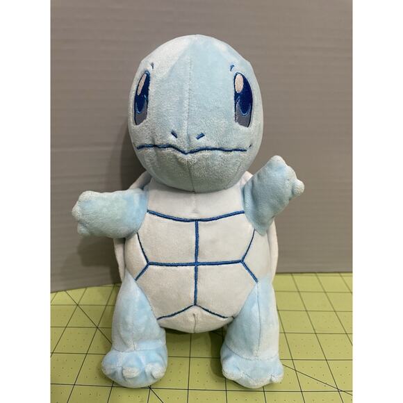 Nintendo Pokemon 8" Stuffed Plush All Blue Squirtle Anime Cartoon Toy Jazwares - Picture 1 of 10